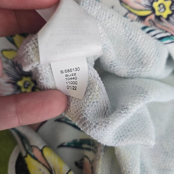 Lou and grey womens size large tropical floral terry cloth pullover sweatshirt - Picture 6 of 8